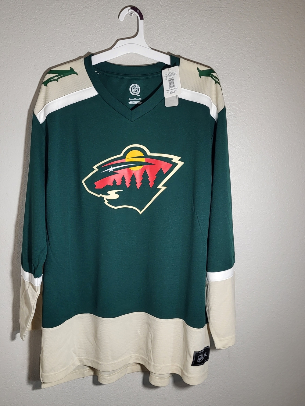 NHL Minnesota Wild XL Kaprizov 97 Men’s Home Breakaway Jersey Green NWT
